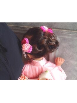 結婚式や七五三など大切な日のヘアセットは《HASS》にお任せください♪着付けやメイクもOK☆