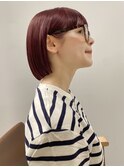 黒髪/グレーベージュ/レイヤーロング/前髪パーマ/表参道
