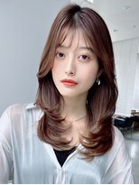 ケーツー エソラ池袋店(K-two)&nbsp;内巻きレイヤーヘア*セミロングヘア*30代40代50代*白髪染めOK