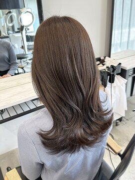 フォンズ(FONS) アッシュブラウン マロンブラウン ブリーチなし 艶カラー