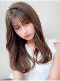 【NEW OPEN】小顔前髪あり後れ毛サイドバングメルティカラー