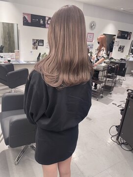 キング(K!ng) 縮毛矯正髪質改善ハイライトレイヤーカット枚方美容室エクステ