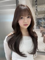 ロンドウル 熊本(Lond ulu) ウェーブミディアムメルティカラー×ブリーチなし韓国【熊本】