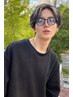 【ホワイト系メッシュに☆】 カット+ハイライト、メッシュ（ブリーチ2回）