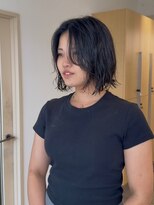 ロマリア 渋谷 渋谷宮益坂(Lomalia)&nbsp;乾かすだけでキマる髪/ウェーブパーマナチュラルボブ