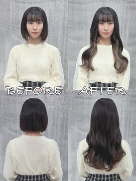 リップ 大阪本店(LIP) 【レミー100%最高級人毛/ロング】シールエクステ80枚