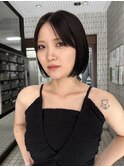 乾かすだけでまとまるボブ