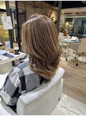 白髪ぼかしハイライト/ベージュカラー/吉祥寺