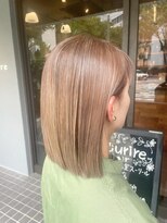 スーリール 博多店(Sourire)&nbsp;ハイライトたっぷりベージュカラー