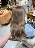 透明感グレージュウェーブ
