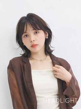 アーサス ヘアー デザイン 新潟駅南店(Ursus hair Design) ウルフボブレイヤー×小顔×ココアベージュチャコールグレー黒髪