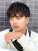 エルマーク 梅田(L-MARK)&nbsp;波巻きパーマ/スパイラルパーマ/メンズ/眉毛/短髪/サーフカール