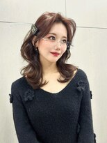 ジェム リット(GEM lit)&nbsp;《石塚》顔まわりのレイヤーで印象は決まる☆ピンクモカブラウン