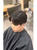 Haleメンズリバースセンターパートニュアンスパーマたまプラーザ