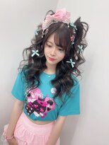 プリュス 名古屋(Plus)&nbsp;ナチュラルヘアセット/逆毛を入れない/ハーフツインテール