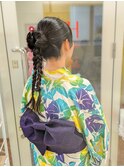 お団子ヘアアレンジ