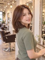 ラファンジュ ヘアー(Rohange hair)&nbsp;ハニーブラウン/流しバング/シアーバング