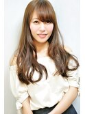 マロンベージュ☆大人ツヤ髪ロング