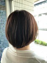 スタジオ アルファプラス 日暮里店(studio α+)&nbsp;ベリーブルーブラウン×伸ばしかけボブ♪