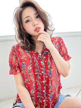 ヘアメイク フレンシア(hair make flencia) 切りっぱなしカールスタイル