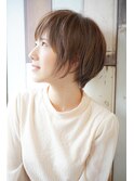 アッシュベージュ×大人ショートボブ【高円寺/イルミナカラー】