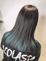 シェル 吉祥寺(shell)&nbsp;エメラルドグリーンでインナーカラー