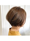 襟足丸みショートくびれショートハンサムショート束感ショート25