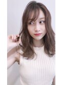 エアリーミディショートパーマ黒髪カタログホワイトアッシュ