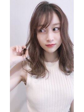 ネイロ 錦糸町(NeiRo) エアリーミディショートパーマ黒髪カタログホワイトアッシュ