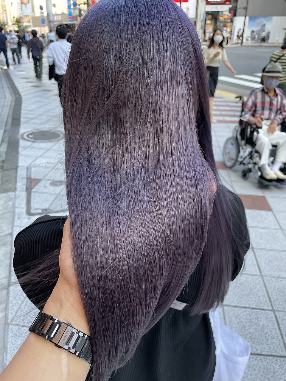 ブルーバイオレット×ブラック＊＊トップエクステ/推し活にも ディープ