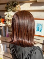 サロンドカスティーロ(salon de castillo)&nbsp;小顔大人可愛い外ハネ艶カラーブラウン20代30代40代