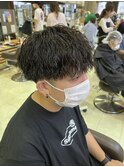 ツイストスパイラル 刈り上げ メンズマッシュ