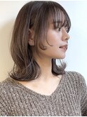 外ハネ_丸み_グレージュ_エフォートレス_髪質改善/20代30代40代