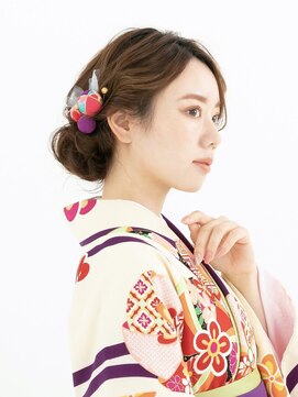 ビオラバイフーガ 綱島(Viola by FUGA) 卒業式*ギブソンタック風*和装アレンジ20代30代40代50代