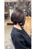 透明感カラー大人ショート