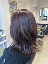 トレパルッキエーレ(tre parrucchiere)&nbsp;［-tre-］ピンクブラウン×ミディアムヘアー