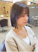 タッセルボブ×グレージュ