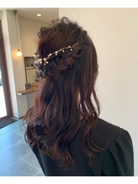 ツムギ ヘアー(tsumugi HAIR) カジュアルハーフアップスタイル