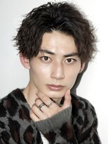 オーシャントーキョー(OCEAN TOKYO)&nbsp;波巻きパーマセンターパートツーブロックコンマバング韓国黒髪