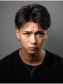 アップバング　かきあげショート　ラルフカール　毛流れパーマ