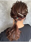 ヘアセット/ヘアアレンジ/アップ/ハーフアップ/ミディアム/ボブ