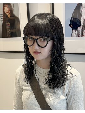 シアン 矢場町店(CYAN.) 2ヶ月前にかけたパーマのメンテナンスカット