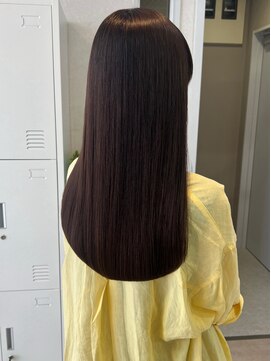 トレヘアー 京都 烏丸(tRe hair) 酸性ストレート(縮毛矯正) × Aujuaトリートメント = 艶美髪