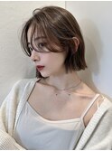 メルティカラー似合わせカットウェーブミディアム縮毛矯正ボブ
