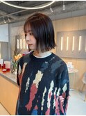 【高城】ぱつっと外ハネ切りっぱなしボブ