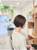 質感と量感にこだわったショートスタイル×透明感カラー