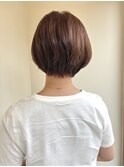前髪長めのショートボブ 3