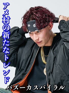 ルースト 心斎橋店(ROOST) MEN’S HAIR/サーフカール/刈り上げセンターパート/フェード