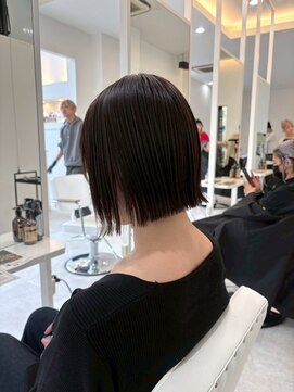 ジュベ 別府店(juve.) 別府ショートボブ顔まわりレイヤーカット髪質改善カラー30代