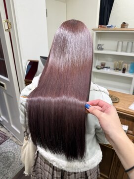ジーテ 渋谷(gite) チェリーパープル×ピチキュア「渋谷/髪質改善/縮毛矯正」